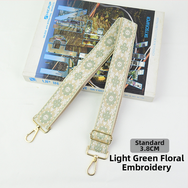 Rankinė per petį su itin plačiais aksesuarais, spalvinga rankinė, storas dirželis, ilgas pakaitinis dirželis, reguliuojamas universalus krepšys per petį