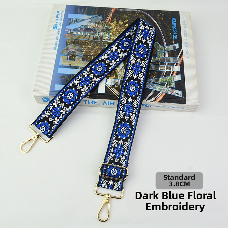 Rankinė per petį su itin plačiais aksesuarais, spalvinga rankinė, storas dirželis, ilgas pakaitinis dirželis, reguliuojamas universalus krepšys per petį