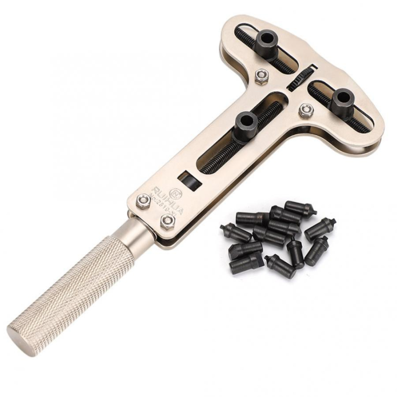 Nástroj na opravu hodiniek, otvárač hodiniek, extra veľký trojnohý otvárač hodiniek č. 2819, extra veľký trojnohý otvárač hodiniek