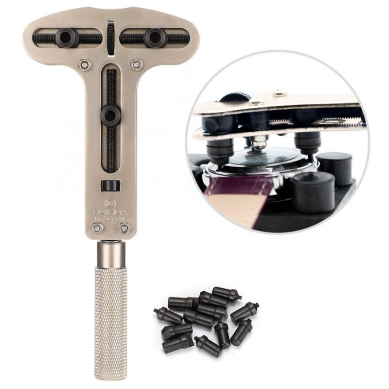 Nástroj na opravu hodiniek, otvárač hodiniek, extra veľký trojnohý otvárač hodiniek č. 2819, extra veľký trojnohý otvárač hodiniek