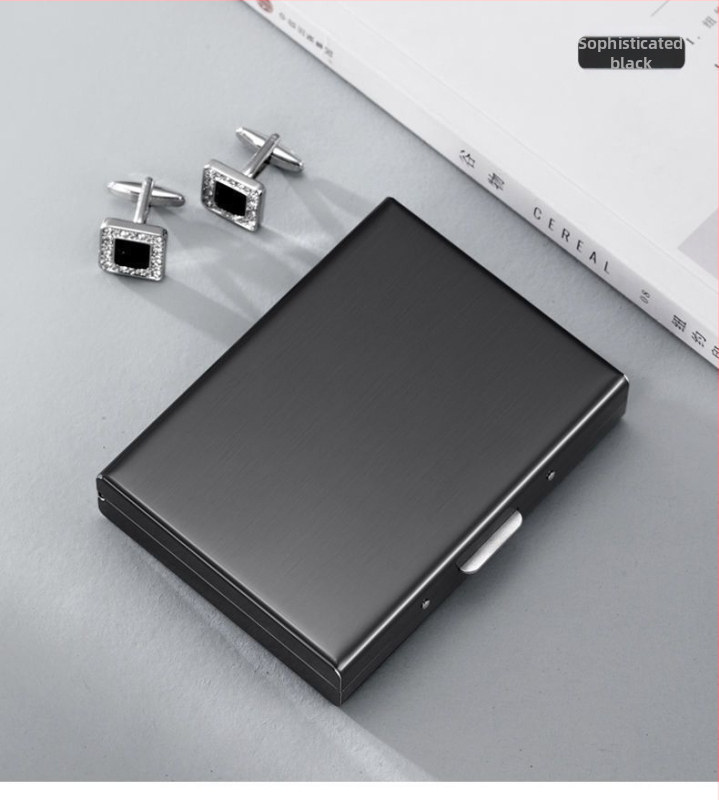 Uus 2024 roostevabast terasest kaardiümbris, magnetiline vargusvastane rahakott, mini lihtne kõrgekvaliteediline roostevabast terasest kaardiümbris, kaartide komplekt hulgimüügist