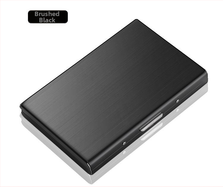 Uus 2024 roostevabast terasest kaardiümbris, magnetiline vargusvastane rahakott, mini lihtne kõrgekvaliteediline roostevabast terasest kaardiümbris, kaartide komplekt hulgimüügist