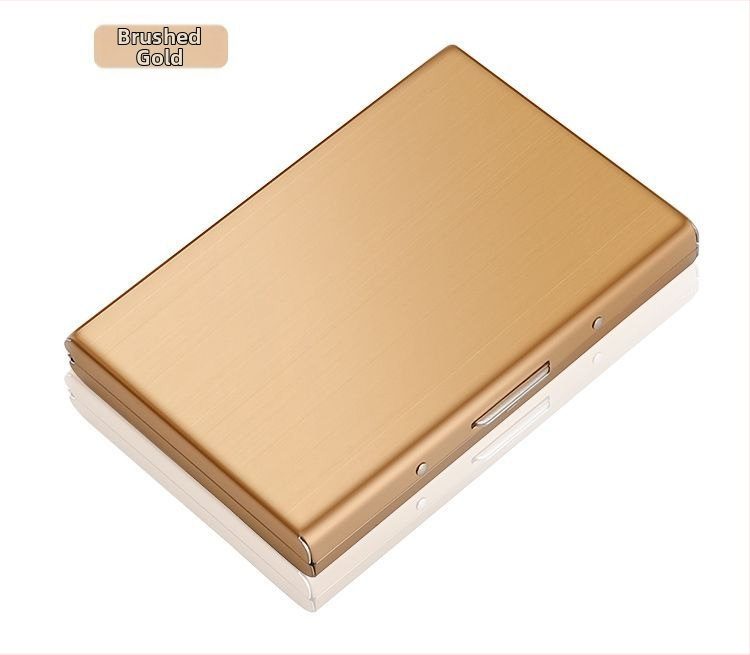 Uus 2024 roostevabast terasest kaardiümbris, magnetiline vargusvastane rahakott, mini lihtne kõrgekvaliteediline roostevabast terasest kaardiümbris, kaartide komplekt hulgimüügist