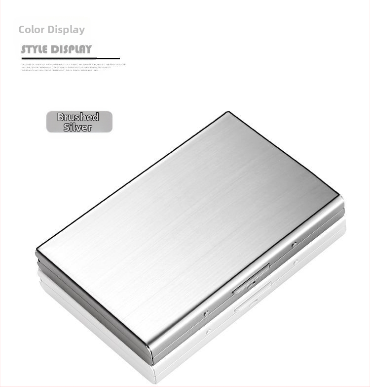 Uus 2024 roostevabast terasest kaardiümbris, magnetiline vargusvastane rahakott, mini lihtne kõrgekvaliteediline roostevabast terasest kaardiümbris, kaartide komplekt hulgimüügist