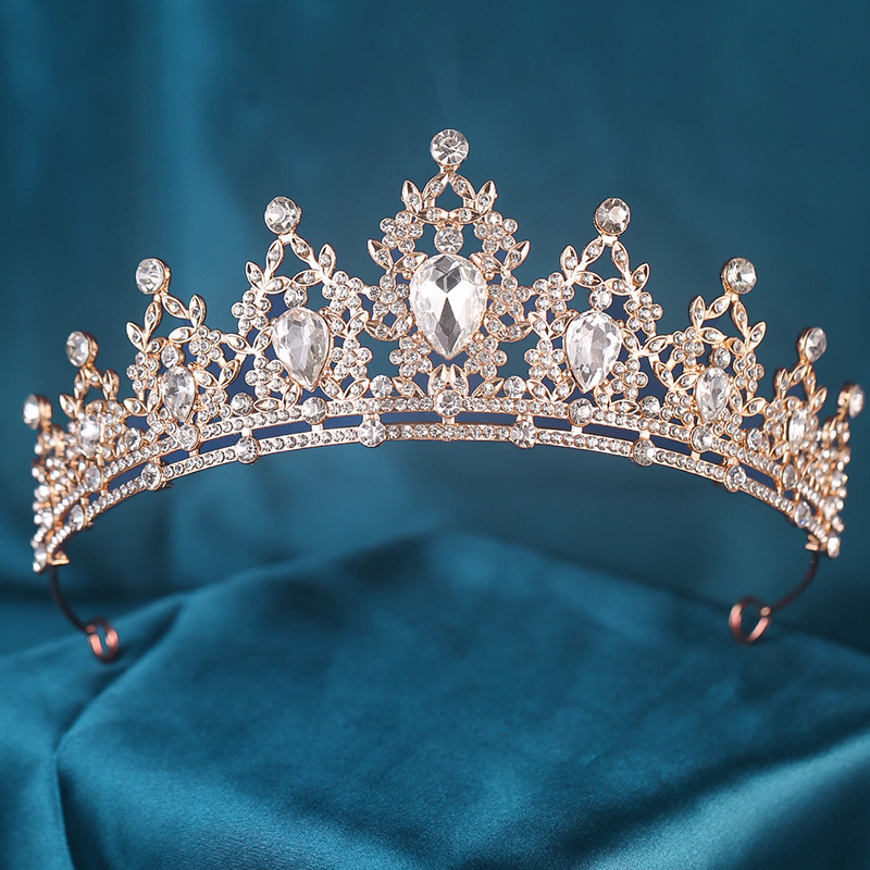 Euroopa ja Ameerika piiriülene luksuslik elegantne sulamist pruudi kroonteemantpulmarõivad sünnipäevapeole kroonprintsessile mõeldud juukseaksessuaarid