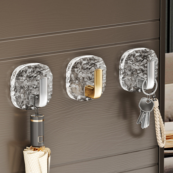 Γάντζος αποθήκευσης κουζίνας με μοτίβο παγετώνα χωρίς τρύπημα, γάντζο μπάνιου με αυτοκόλλητο γάντζο αποθήκευσης τοίχου