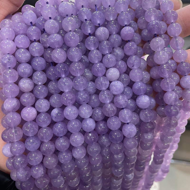 Világos ametiszt gyöngyök optimalizált levendula ametiszt gyöngyök DIY ékszer kiegészítők közvetlenül a gyárból élőben