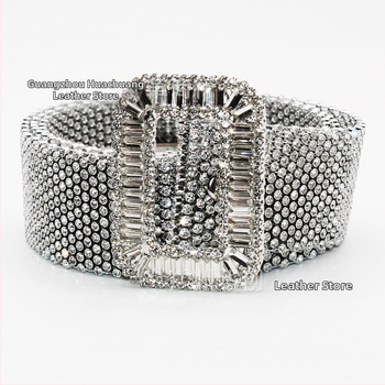 Gyári közvetlen értékesítésű új női édes gyémánt öv, 11 soros, teljes strasszos berakásos divatos öv ruházati övvel, nagykereskedelemben