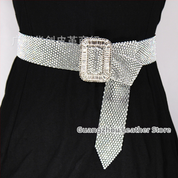 Gyári közvetlen értékesítésű új női édes gyémánt öv, 11 soros, teljes strasszos berakásos divatos öv ruházati övvel, nagykereskedelemben