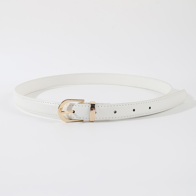 Tavaszi és nyári új női öv, friss, ifjúsági divatos, édes fehér diáköv, koreai stílusú farmeröv