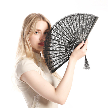 Euroopa stiilis printsess pitsist kokkupandav lehvik antiikne käsitöökingituslehv Lolita aksessuaaride tantsulehvikute põlvkonna allikatootjad