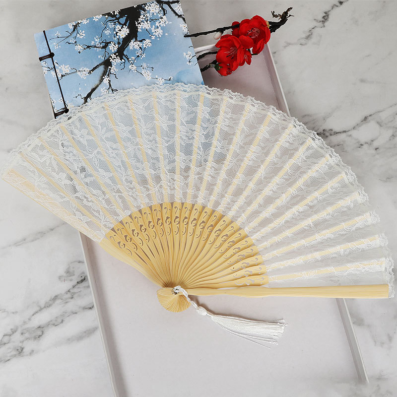 Euroopa stiilis printsess pitsist kokkupandav lehvik antiikne käsitöökingituslehv Lolita aksessuaaride tantsulehvikute põlvkonna allikatootjad