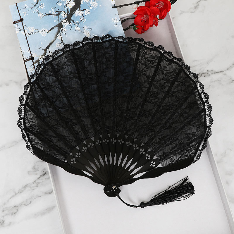 Euroopa stiilis printsess pitsist kokkupandav lehvik antiikne käsitöökingituslehv Lolita aksessuaaride tantsulehvikute põlvkonna allikatootjad