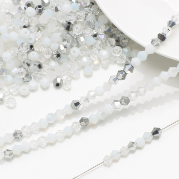 Piiriülesed uued kristallteravad helmed 4MM kontrastset värvi teemantklaashelmed isetegemise ehete aksessuaarid lahtised helmed ripatsmaterjal