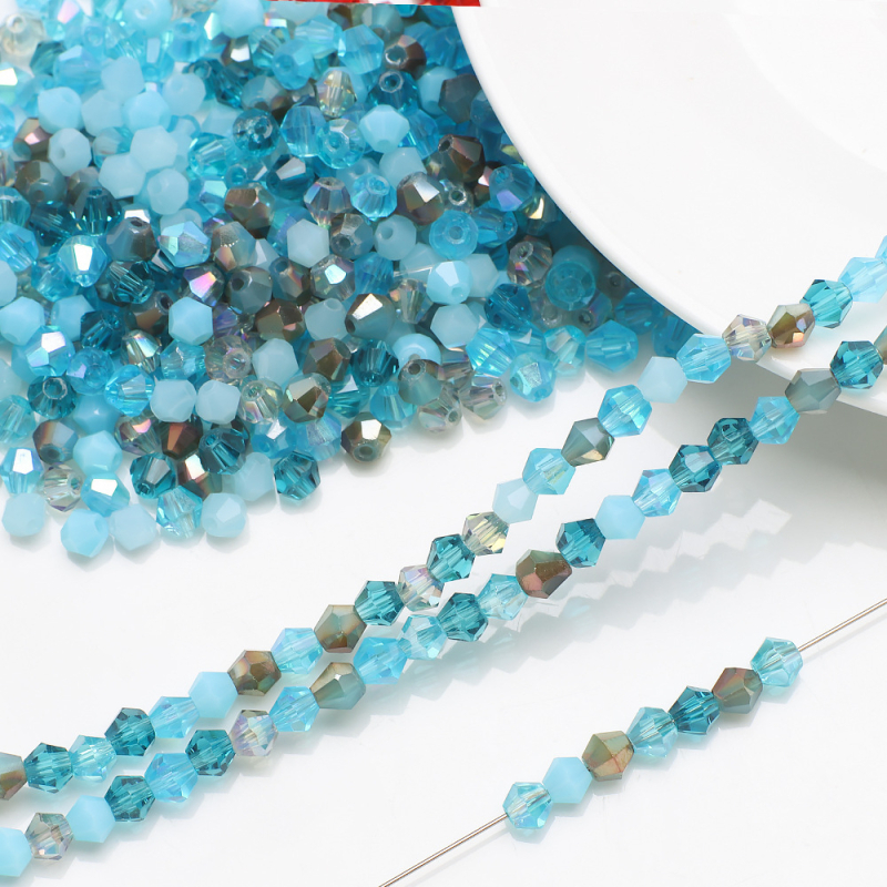 Piiriülesed uued kristallteravad helmed 4MM kontrastset värvi teemantklaashelmed isetegemise ehete aksessuaarid lahtised helmed ripatsmaterjal