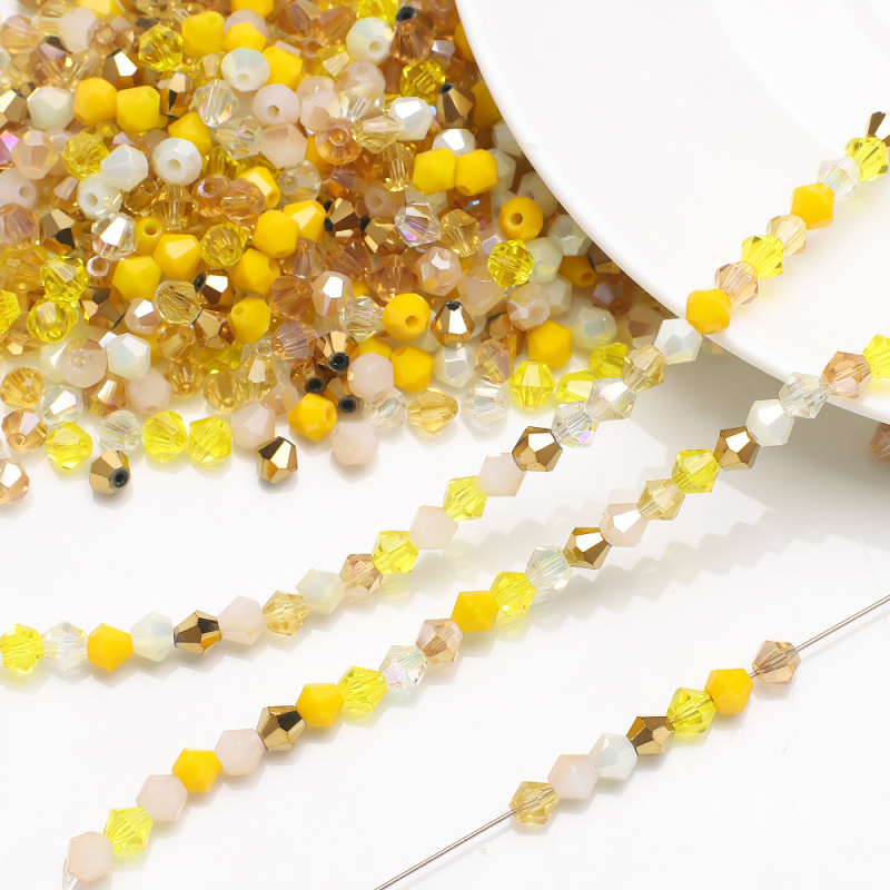 Piiriülesed uued kristallteravad helmed 4MM kontrastset värvi teemantklaashelmed isetegemise ehete aksessuaarid lahtised helmed ripatsmaterjal