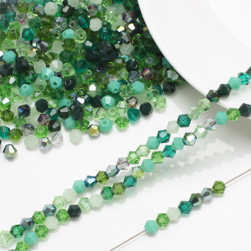 Piiriülesed uued kristallteravad helmed 4MM kontrastset värvi teemantklaashelmed isetegemise ehete aksessuaarid lahtised helmed ripatsmaterjal