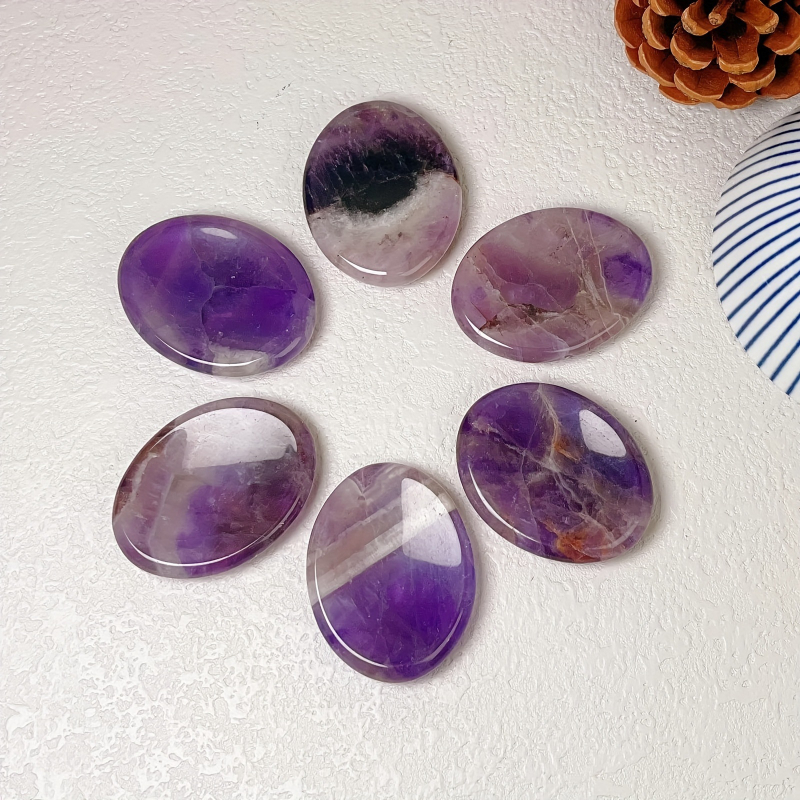 Kuum murekivi Värviline unustav murekivi Looduslik kristall Pöidlamassaaži kraapimiskivi Värviline pöidlakivi