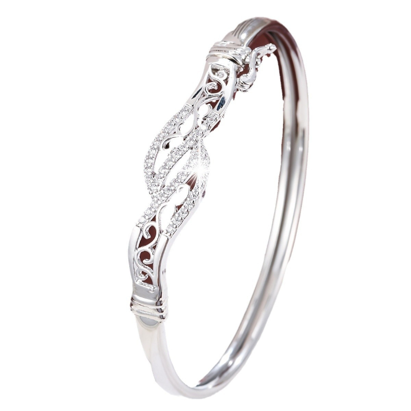 1 karkötő, határokon átnyúló, új, stílusos, divatos, kiváló temperamentum, mindenhez illő, egyszerű, mikroberakásos cirkon karkötő, fejlett érzékkel