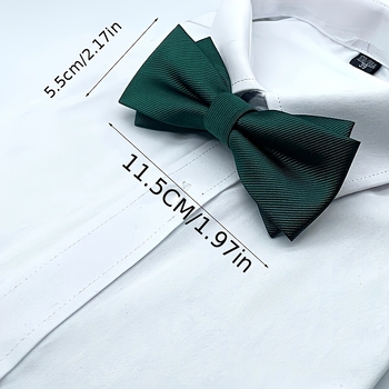 Meeste kahekihiline asümmeetriline twill-kikilips peigmehele ja peiupoisile mõeldud moodne pulmapeo riietus ja lipsuga aksessuaarid