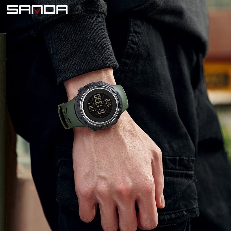 „Sanda“ tarpvalstybiniai sprogimai, daugiafunkcis elektroninis laikrodis, skirtas lauko sportui, vandeniui atsparus laikrodis, madingas „Joker“ vyriškas laikrodis, didmeninė prekyba
