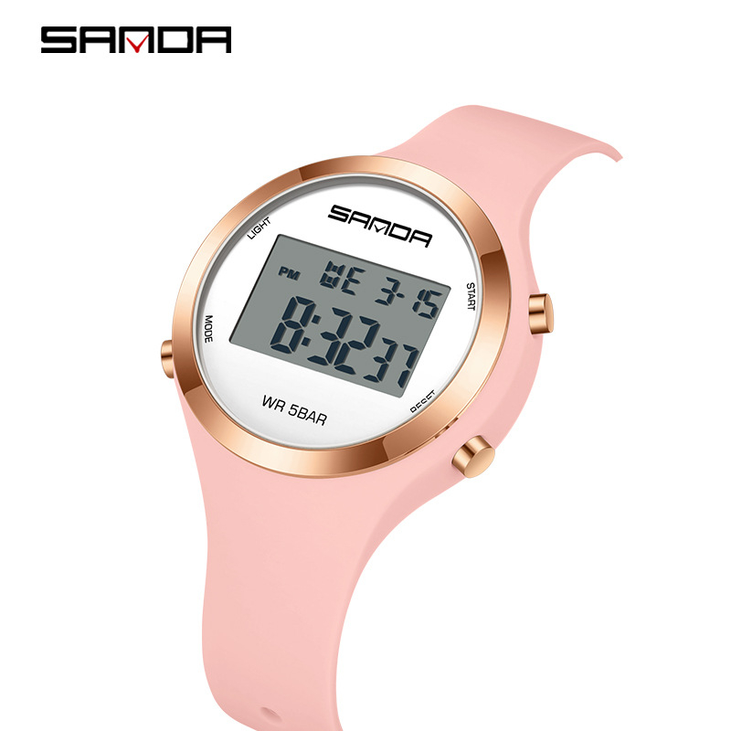 Sanda tudengikella reaalajas plahvatuste teismelise äratuskell multifunktsionaalne moodne helendav veekindel elektrooniline käekell