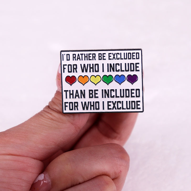 Broșă insignă cu dragoste colorată