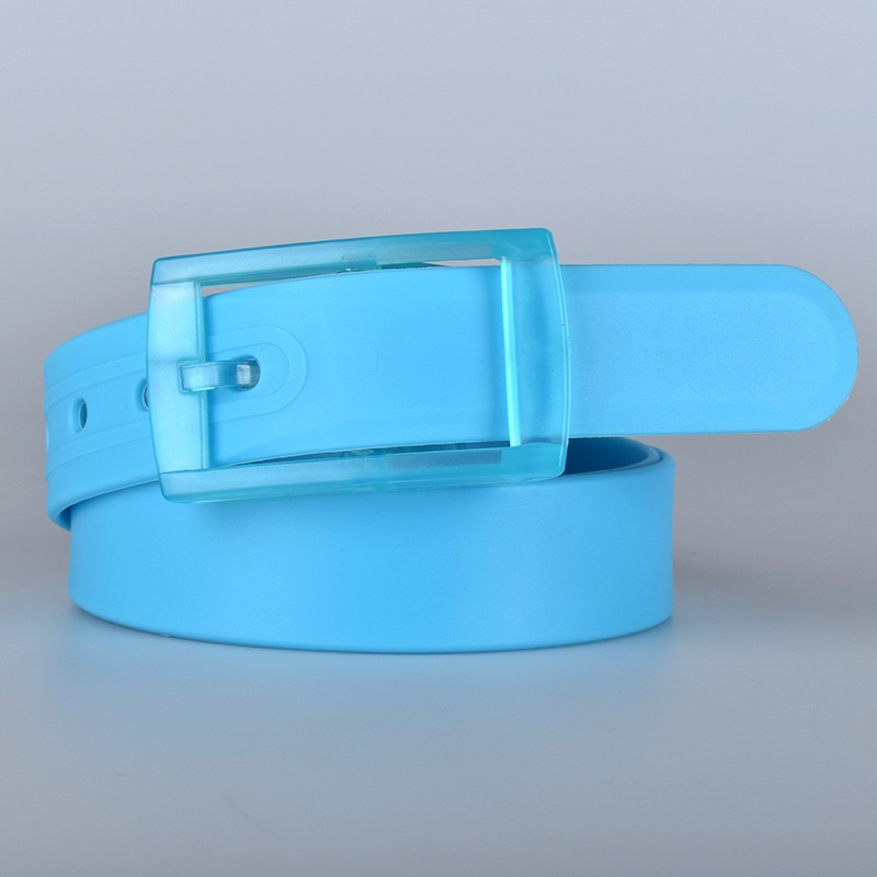 Uniszex Színes Szilikon Tűcsatos Öv Cukorka Színes Fémmentes Fehér és Piros Műanyag Nadrágöv közvetlen gyári eladás