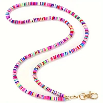 Amazon Fashion puha kerámia nyaklánc mobiltelefon kulcs munkakártya könnyen húzható csattal csipke nyaklánc