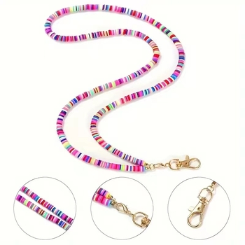 Amazon Fashion μαλακό κολιέ κορδόνι κεραμικής κινητό τηλέφωνο κλειδί κάρτα εργασίας εύκολο τράβηγμα αγκράφα κολιέ δαντέλα