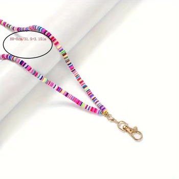 Amazon Fashion μαλακό κολιέ κορδόνι κεραμικής κινητό τηλέφωνο κλειδί κάρτα εργασίας εύκολο τράβηγμα αγκράφα κολιέ δαντέλα