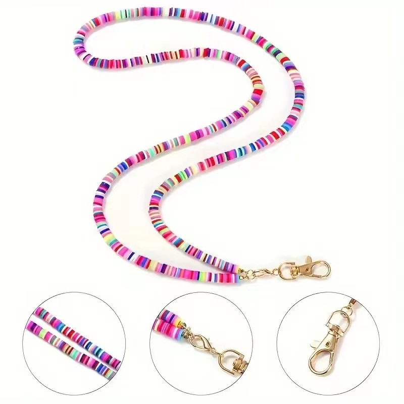 Amazon Fashion puha kerámia nyaklánc mobiltelefon kulcs munkakártya könnyen húzható csattal csipke nyaklánc