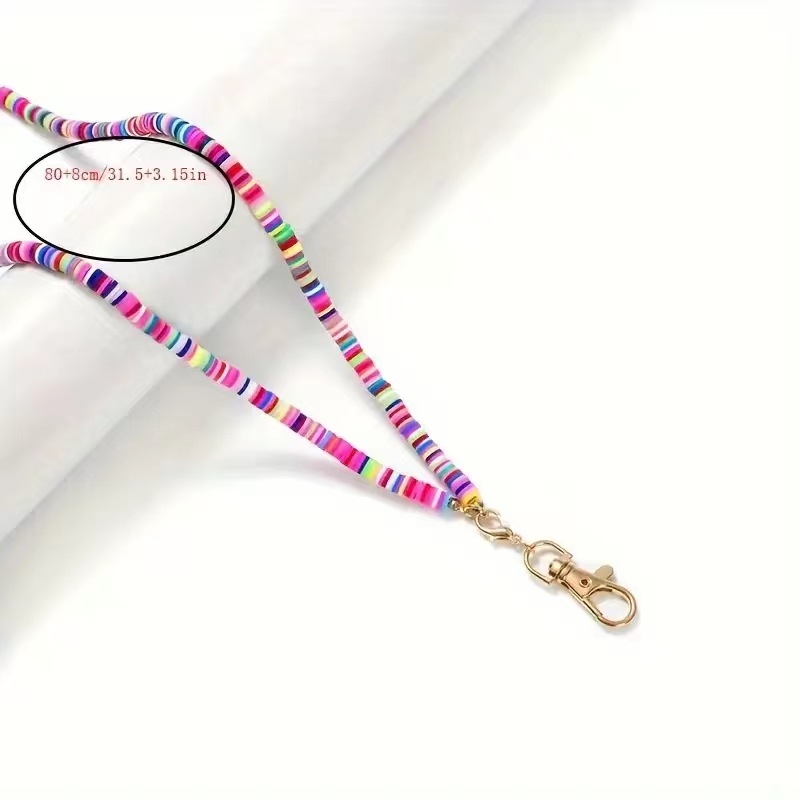 Amazon Fashion puha kerámia nyaklánc mobiltelefon kulcs munkakártya könnyen húzható csattal csipke nyaklánc