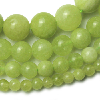 Κίτρινο πράσινο ελιάς κρύσταλλο χαλκηδόνιο πέτρα χαλαρές χάντρες DIY χειροποίητο βραχιόλι με χάντρες κολιέ σκουλαρίκι υλικό με χάντρες