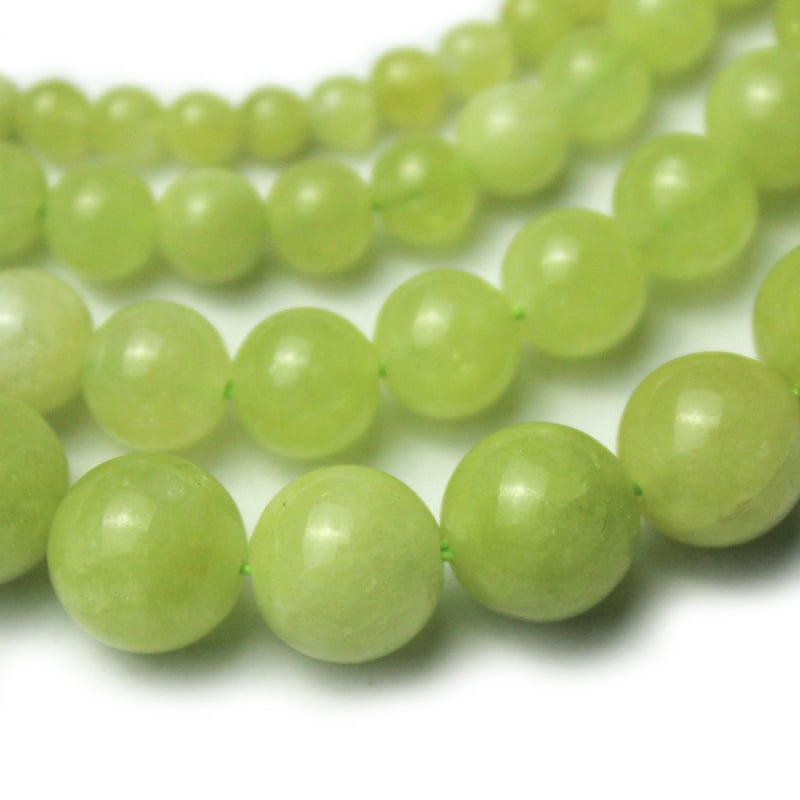 Sárga zöld olíva kristály kalcedon kő laza gyöngyök DIY kézzel készített gyöngyös karkötő nyaklánc fülbevaló anyag gyöngyökkel