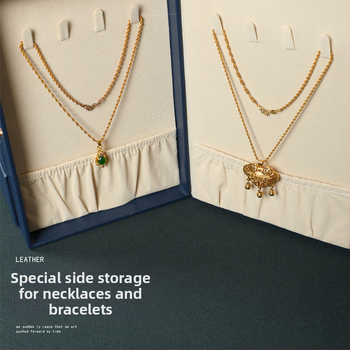 Φορητό πολυλειτουργικό κουτί κοσμημάτων πολλαπλών στρώσεων μεγάλης χωρητικότητας από δέρμα PU με διπλό άνοιγμα