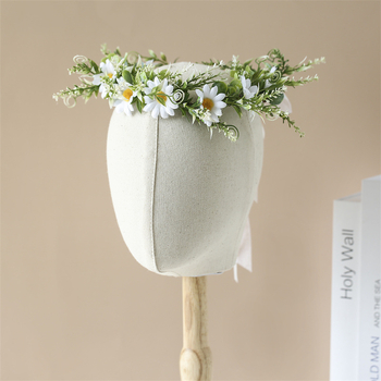 Amazon határokon átnyúló pásztori százszorszép művirág koszorú hajpánt kiegészítők bohém ünnepi koszorú