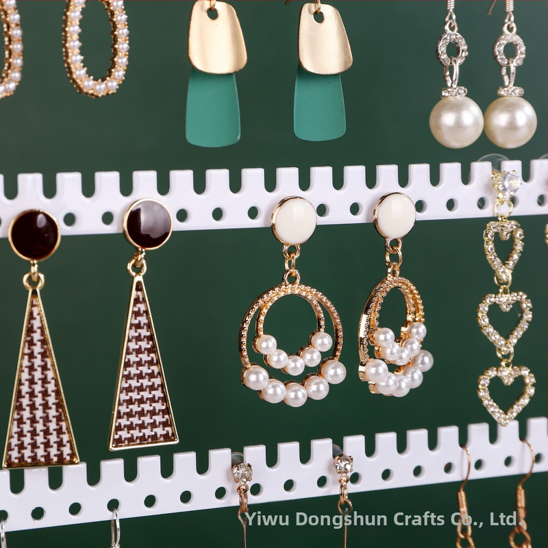 Stojan na šperky Amazon Hot Earrings Odnímateľný drevený stojan na šperky Náušnice Stojan na šperky Stojan na náhrdelníky