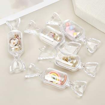 Kūrybingos animacinių filmukų mini plastikinės dėžutės mergaičių auskarų karoliai permatomos plastikinės laikymo dėžutės didmeninė prekyba miela saldainių dėžutė