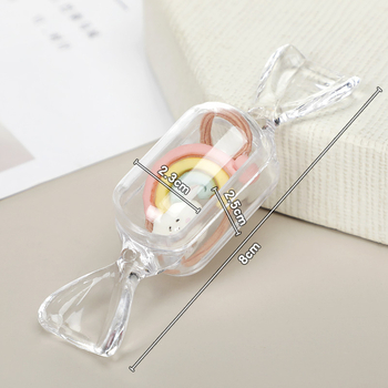 Kūrybingos animacinių filmukų mini plastikinės dėžutės mergaičių auskarų karoliai permatomos plastikinės laikymo dėžutės didmeninė prekyba miela saldainių dėžutė