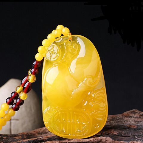 Új Po Bloody pulóverlánc, csúcskategóriás vízcsepp medál, hosszú, sokoldalú nyári utánzatú viaszméz nyaklánc női nyakpánt ajándékba