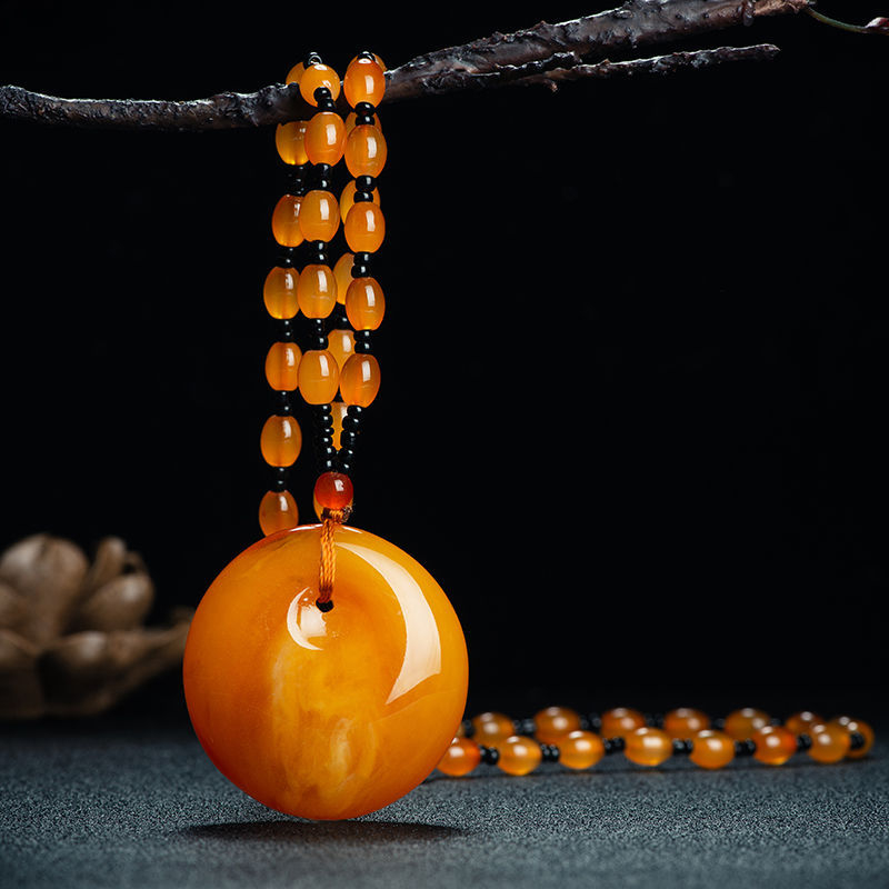 Új Po Bloody pulóverlánc, csúcskategóriás vízcsepp medál, hosszú, sokoldalú nyári utánzatú viaszméz nyaklánc női nyakpánt ajándékba