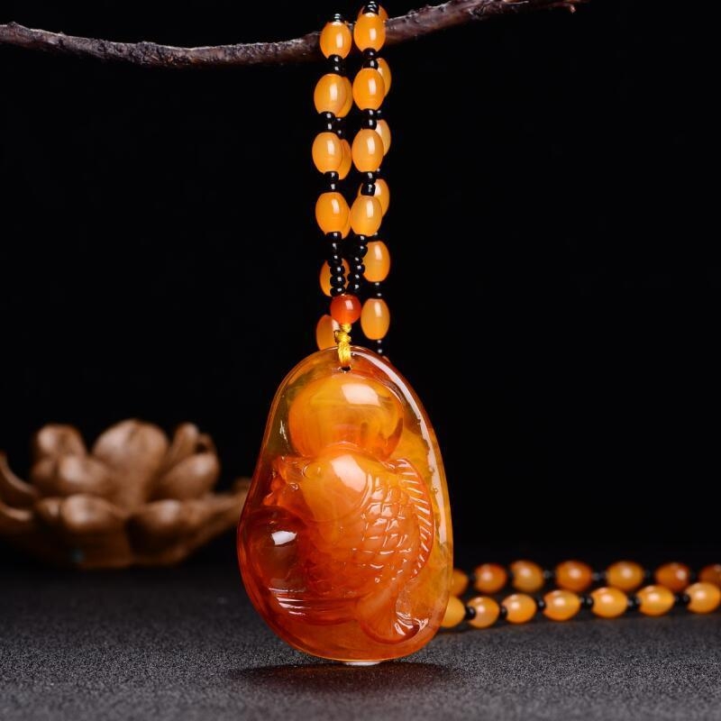 Új Po Bloody pulóverlánc, csúcskategóriás vízcsepp medál, hosszú, sokoldalú nyári utánzatú viaszméz nyaklánc női nyakpánt ajándékba