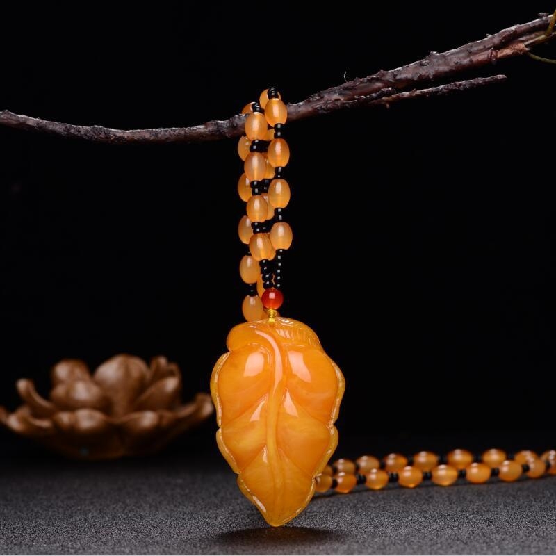 Új Po Bloody pulóverlánc, csúcskategóriás vízcsepp medál, hosszú, sokoldalú nyári utánzatú viaszméz nyaklánc női nyakpánt ajándékba