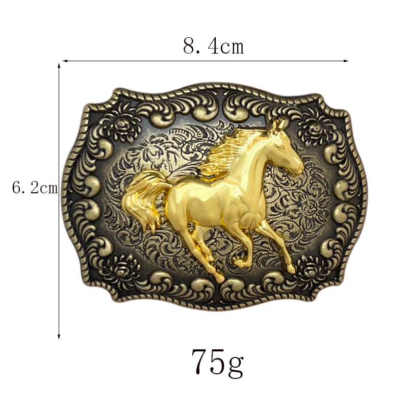 Taškinio cinko lydinio „Mustang“ diržo sagtis, vakarietiško kaubojaus stiliaus, Europos ir Amerikos eksportas, tarpvalstybinė elektroninės prekybos pasiūla, didelė ir palanki.