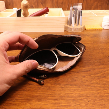 Naujas pirmojo sluoksnio karvės odos pieštukų dėklas vyrams, vintažinis, rankomis šlifuotas, senas, augalinio rauginimo odinis, raštinės reikmenų pieštukų dėklas, akinių laikymo krepšys