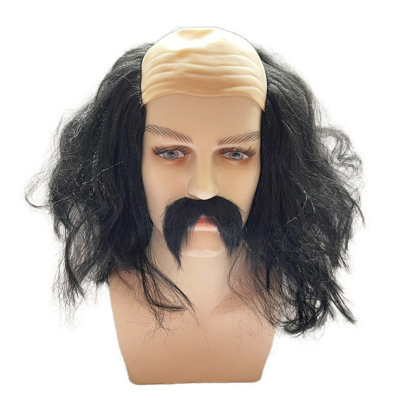 Kiilas vanamees kiilas parukas peakate naljakas habe kleit kollane päkapiku parukas valge jõuluvana parukas