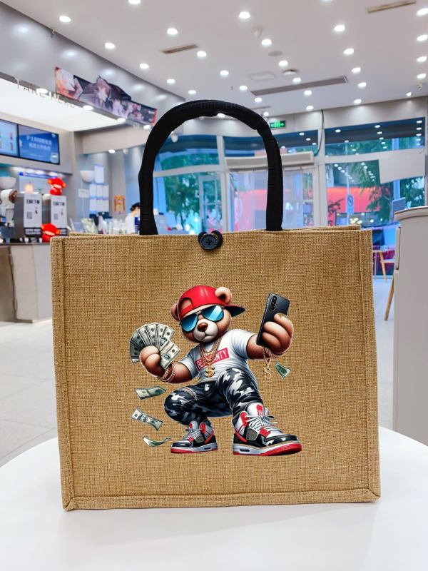 Határokon átnyúló robbanások 2025 új vászon kézitáska szupermarket bevásárlótáska nagy kapacitású vintage vászontáska