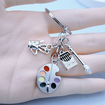 Sketchpad 26 γράμματα θήκη για στυλό, πινέλο, στυλό, τέχνη, φοιτητής, μπρελόκ, ζωγραφική, λάτρεις, μπρελόκ