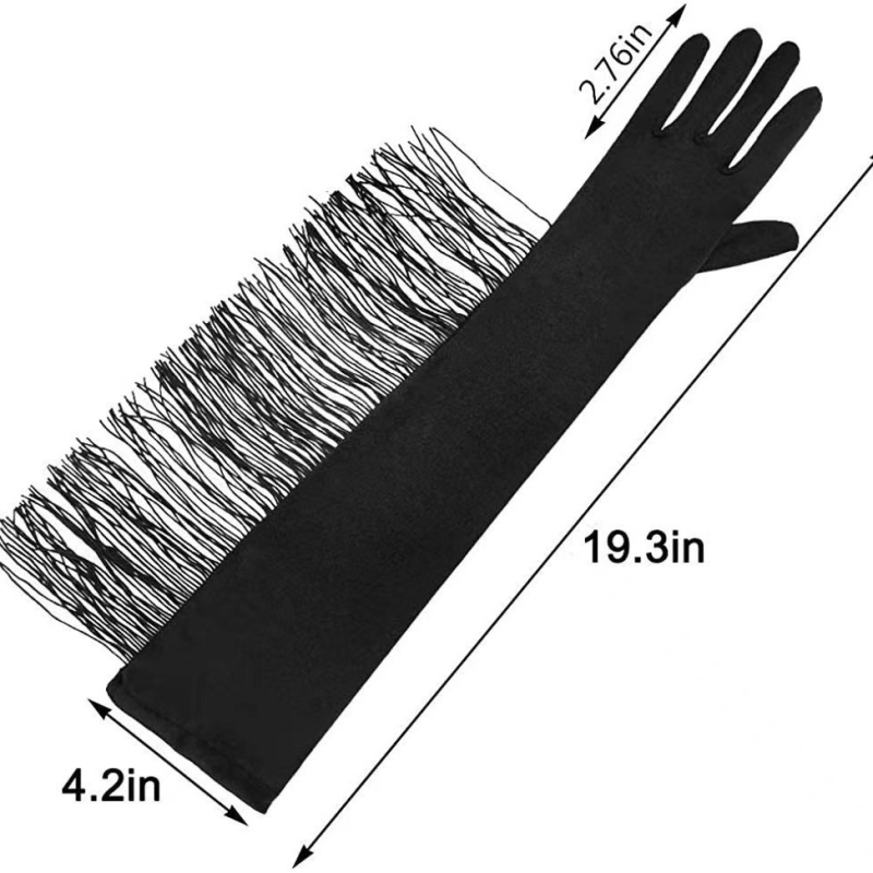 tutiga pikad värvilised pruudikindad ladina tantsuetenduse rekvisiidid vanusetants vintage lavaesinemise aksessuaarid